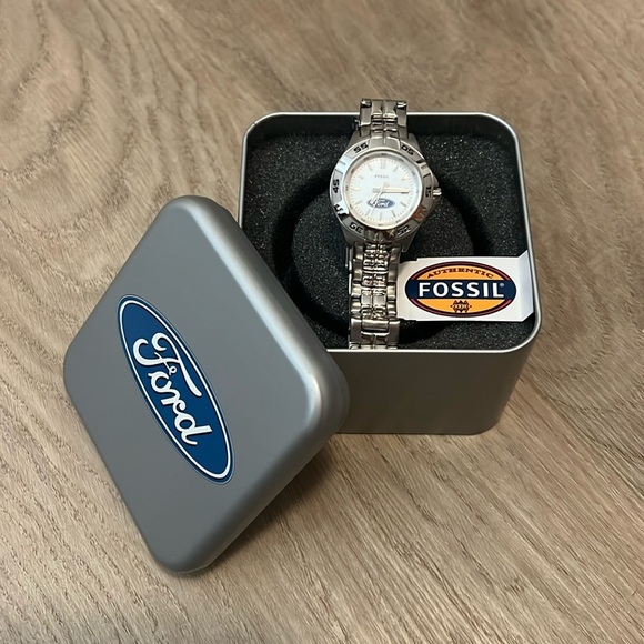 Fossil Jewelry - NWT Fossil Ford Motor Company Silver Women’s Watch